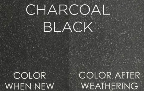 Charcoal black Trex fence color after weathering