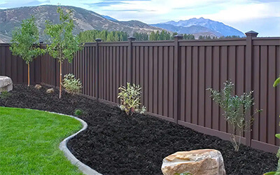 Privacy Trex composite fence